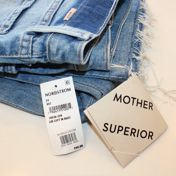 Mother Denim Tripper Flood Fray Jeans In Left in the Dust - Picture 3 of 4